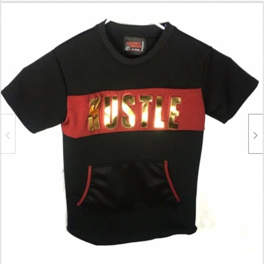 Sacred Crown Boys White Red Sweatshirt Jumper Tops